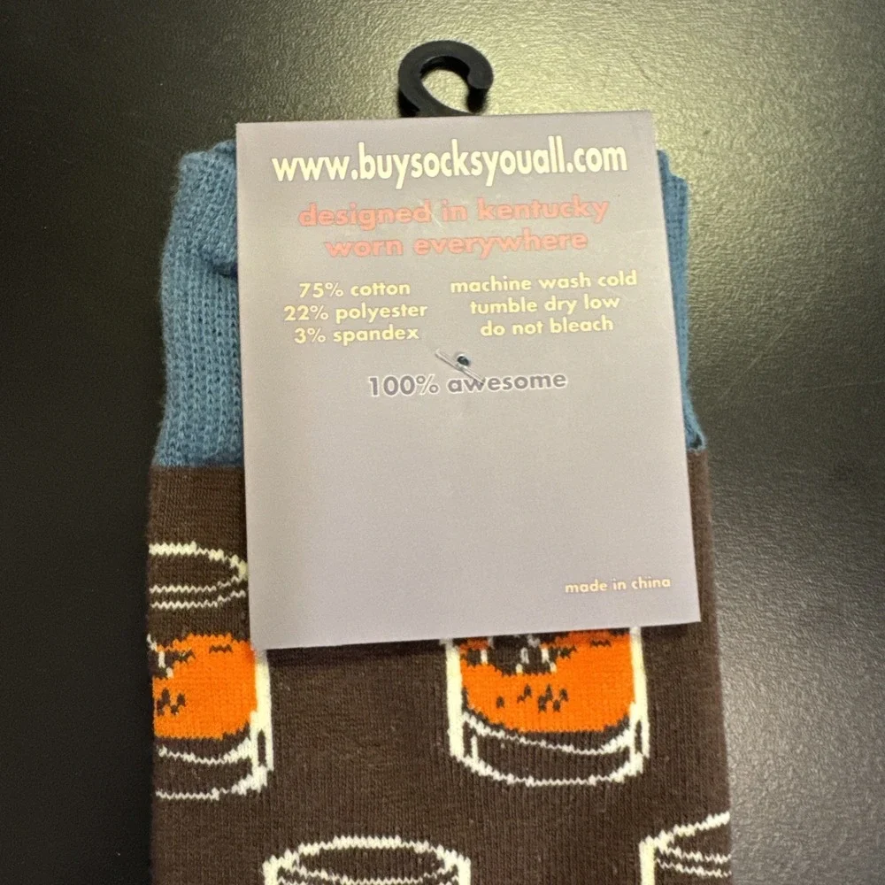 NEW Novelty  Mens Crew Whiskey Socks One Size  Funny Gift Father's Day Gifts‎